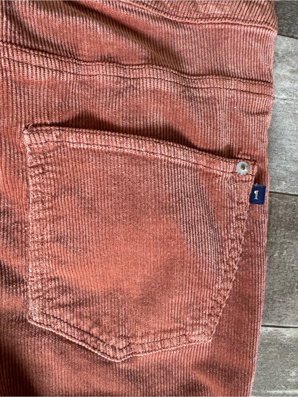 Pilcro Rust Corduroy Flare Jeans - Picture 6 of 7